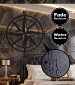 Nautical Compass Rose Premium Metal Wall Art - Image 2