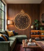 Ayatul Kursi Metal Wall Art with premium laser-cut Islamic calligraphy